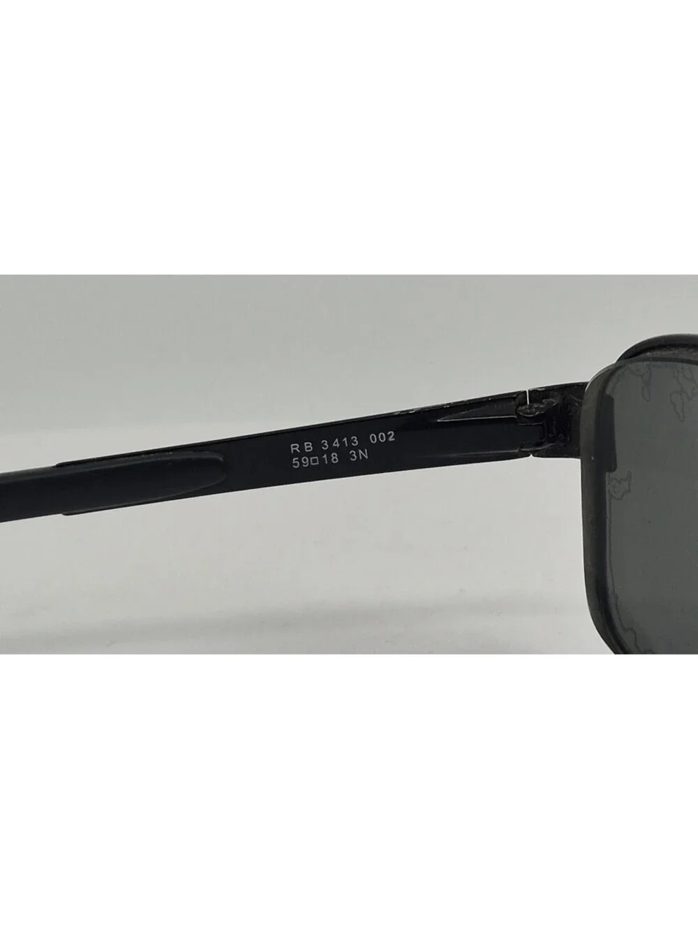 Ray Ban RB3413 002 Sunglasses Frames Black Metal Wrap 59-18 3N Made in Italy